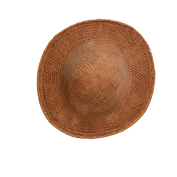 Couleur Locale Vintage Bamboo Farmer Hat #9