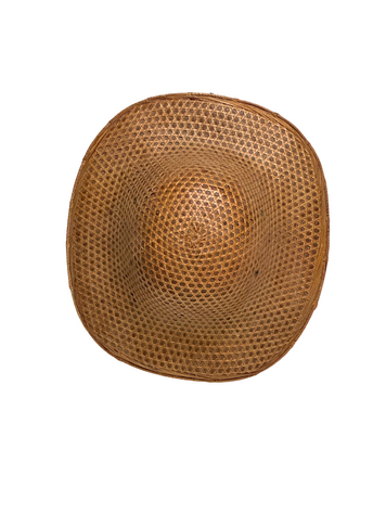 Couleur Locale Vintage Bamboo Farmer Hat #11