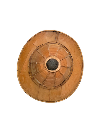 Couleur Locale Vintage Bamboo Farmer Hat #12