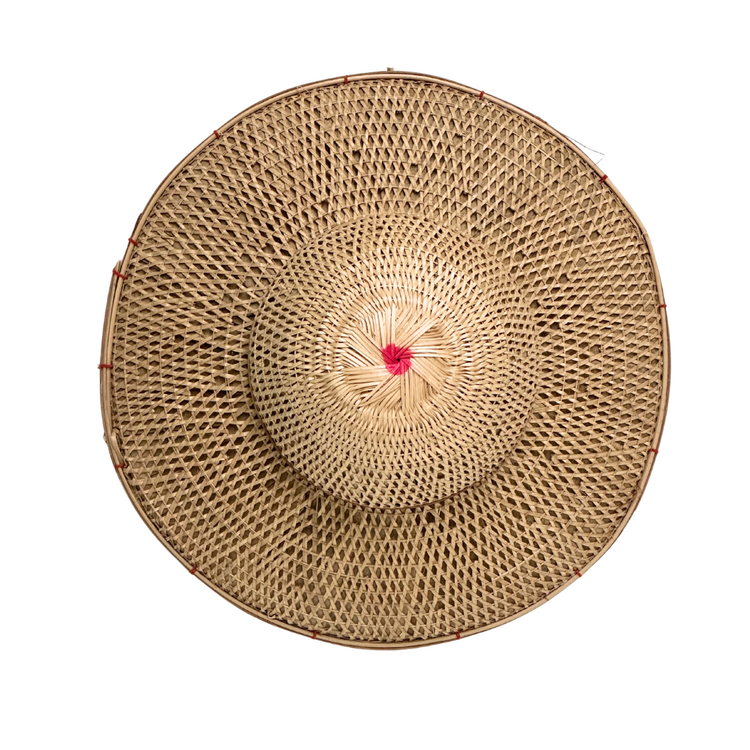 Couleur Locale Vintage Bamboo Farmer Hat #15