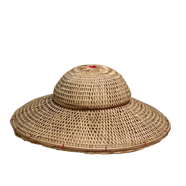 Couleur Locale Vintage Bamboo Farmer Hat #15