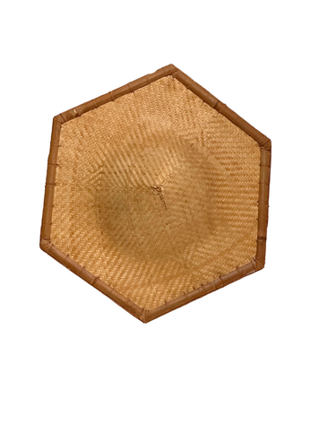 Couleur Locale Vintage Bamboe Hoed #21