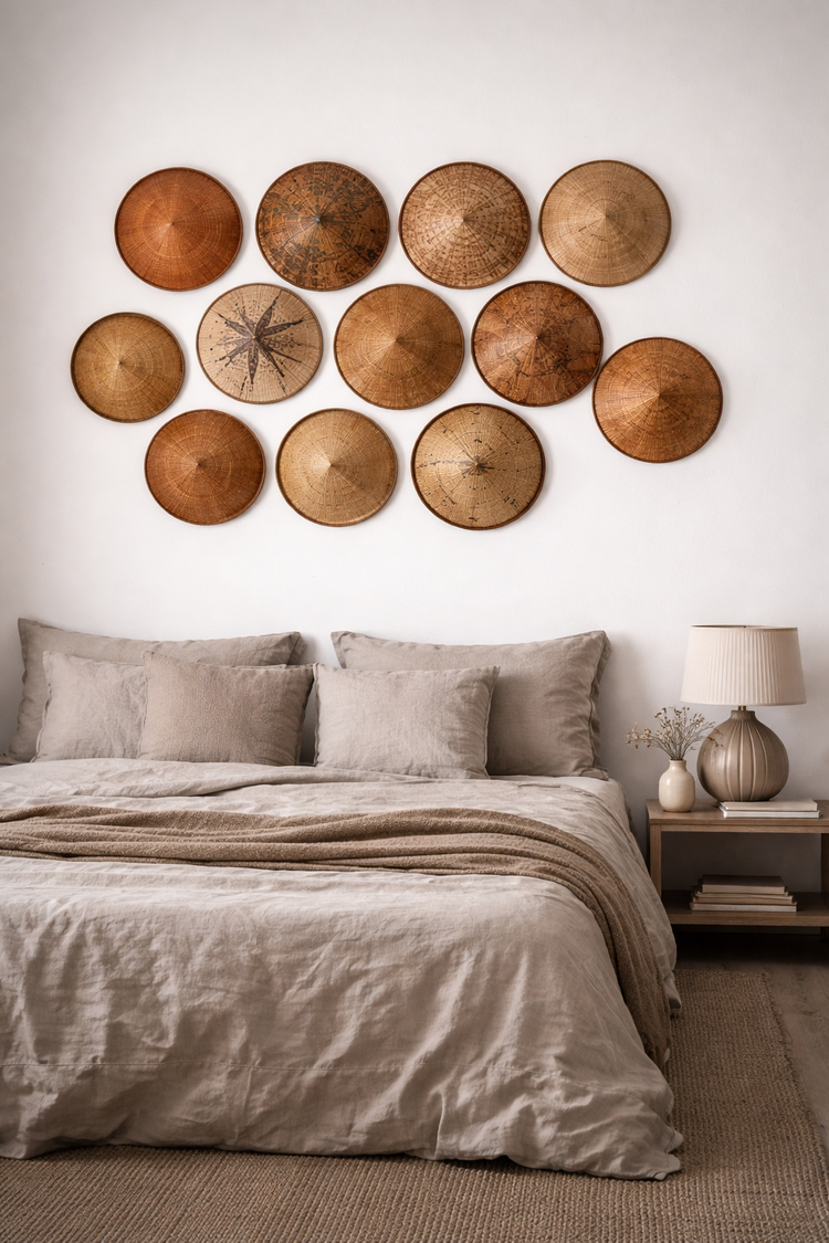 Couleur Locale Vintage Bamboo Farmer Hat #9