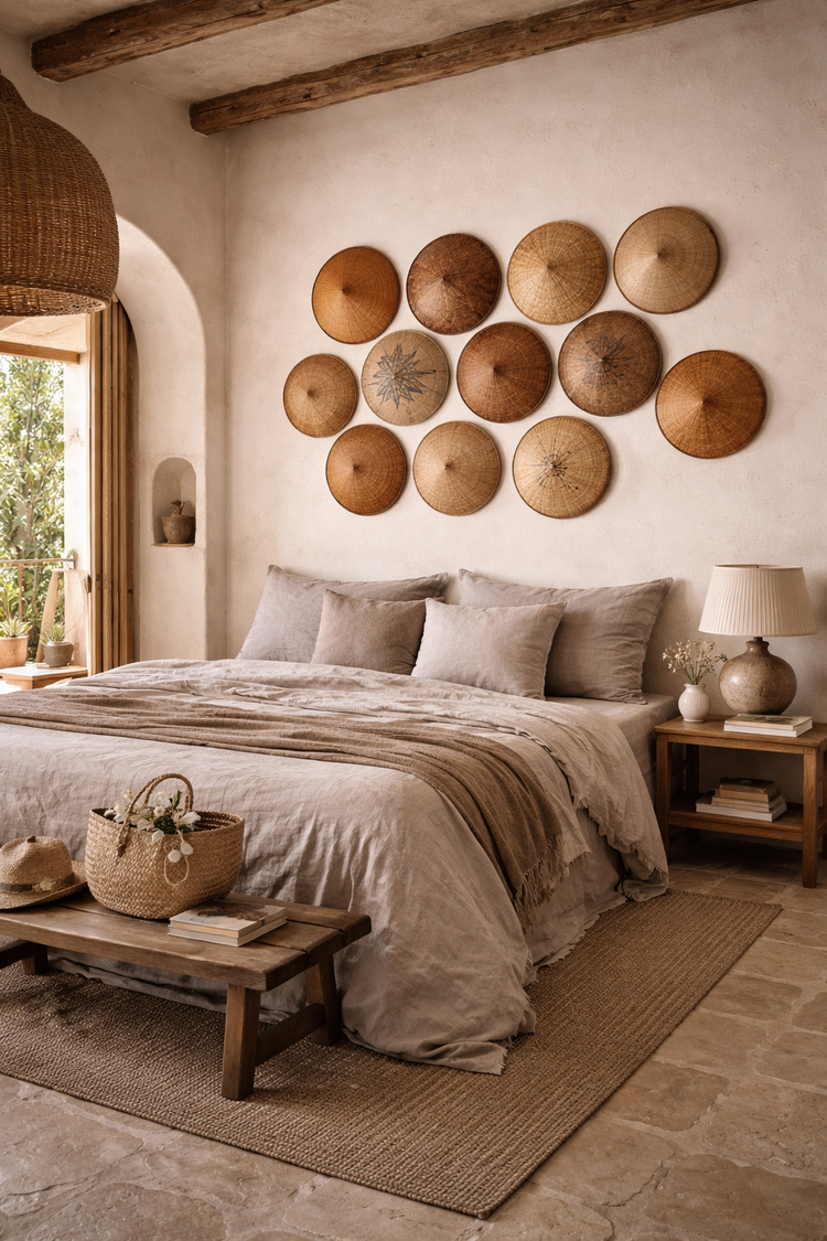 Couleur Locale Vintage Bamboo Farmer Hat #23