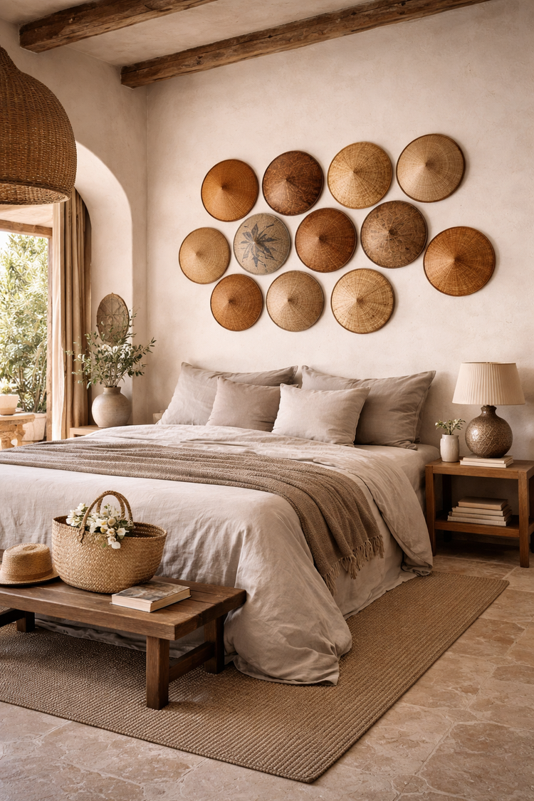 Couleur Locale Vintage Bamboo Farmer Hat #31