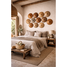 Vintage Aziatische Rijsthoeden voor Wabi Sabi & Japandi Interieurs