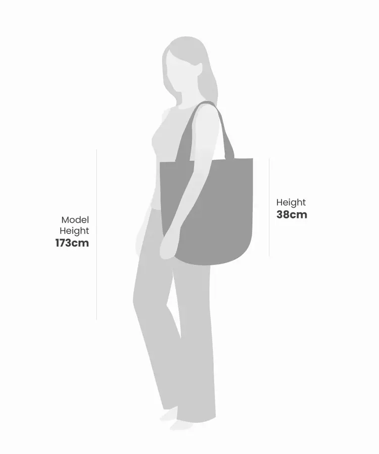Guanabana handmade Tote Bag Poseidon - Toastkleur & Blauw Met Riem