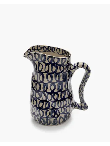 Serax Ceramic Jug Blue Charly