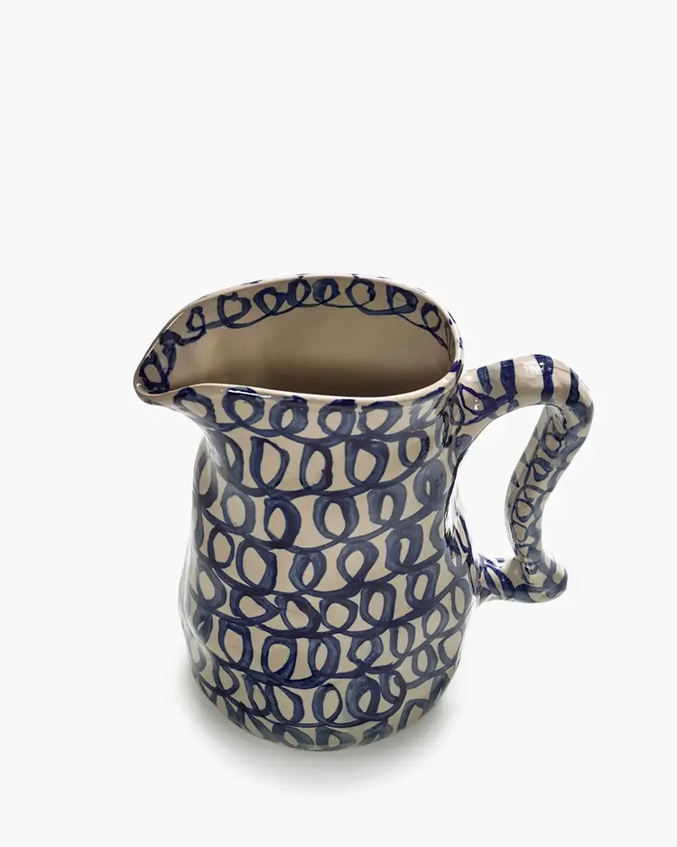 Serax Ceramic Jug Blue Charly