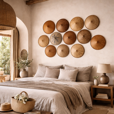 Vintage Asian Rice Hats for Wabi-Sabi & Japandi Interiors