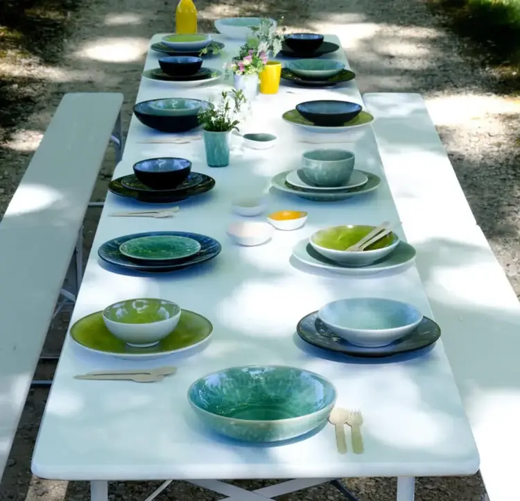 Jars Céramistes Serving Bowl L Tourron - Jade