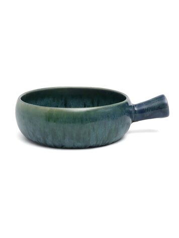 Aqua Casserole With Handle