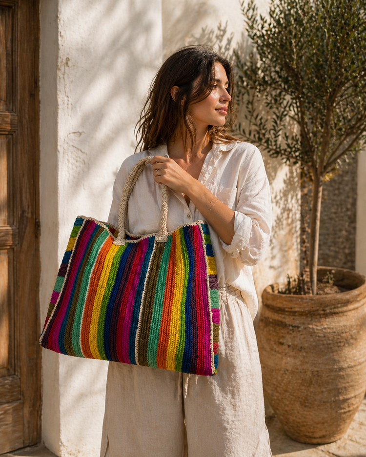 Lolo Deco Raffia Shopper Madagascar - Tana XXL