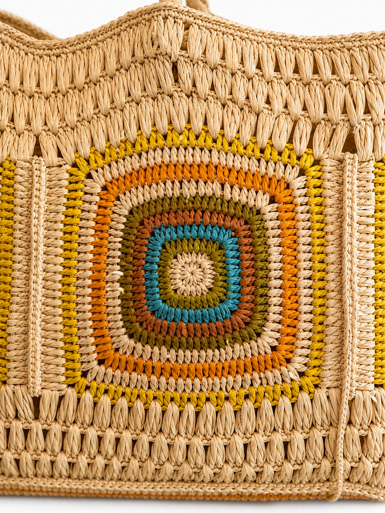 Lolo Deco Raffia Shopper Madagascar - Mafalga