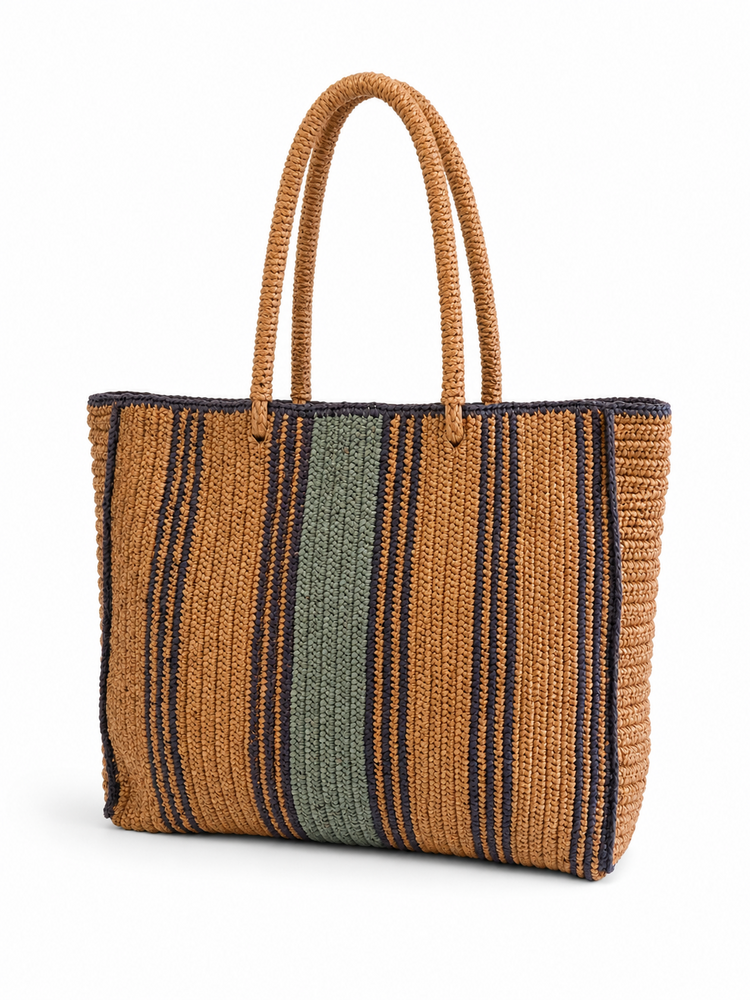 Lolo Deco Raffia Shopper Madagascar - Bailladère