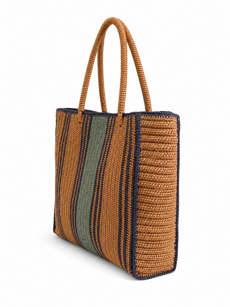 Lolo Deco Raffia Shopper Madagascar - Bailladère
