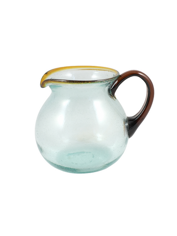 Blown Glass Jar - Amber