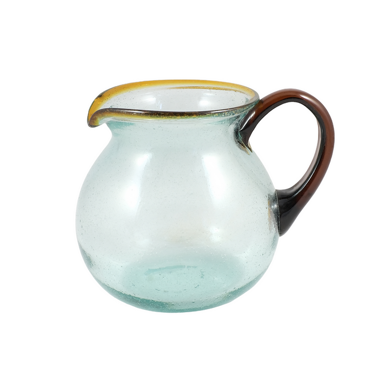 Blown Glass Jar - Amber