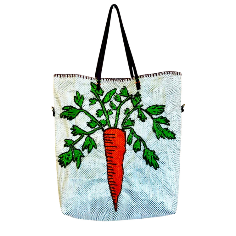 Enshallah Handmade Recycled Food Bag - Carrot