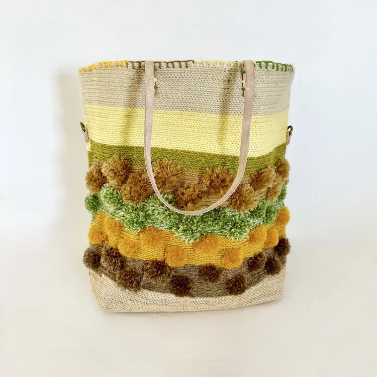 Enshallah Handgemaakte Gerecycleerde Handtas - Citrus