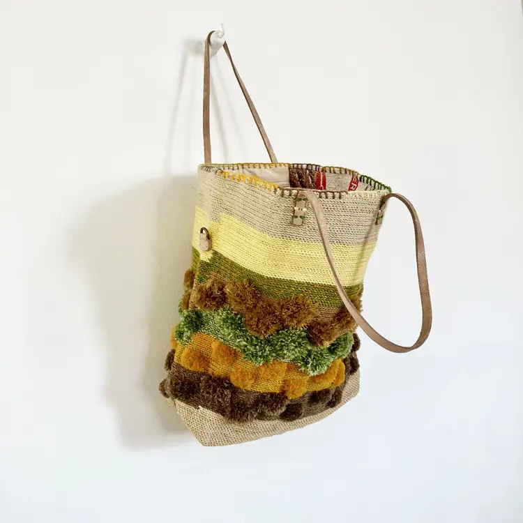 Enshallah Handgemaakte Gerecycleerde Handtas - Citrus