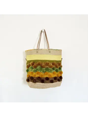 Enshallah Handmade Recycled Food Bag - Citrus