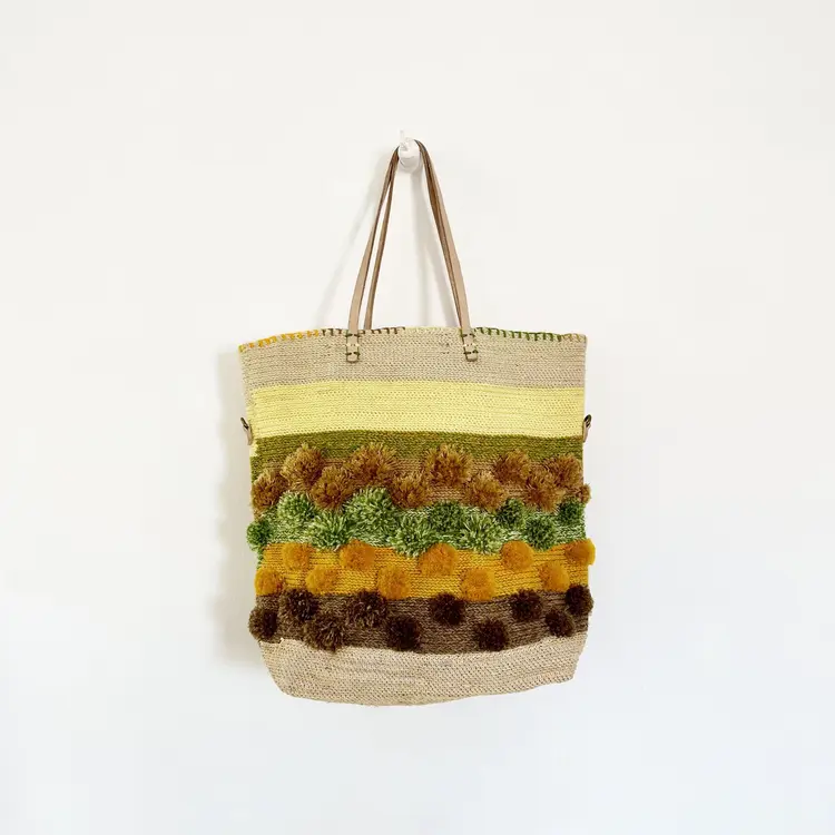 Enshallah Handgemaakte Gerecycleerde Handtas - Citrus