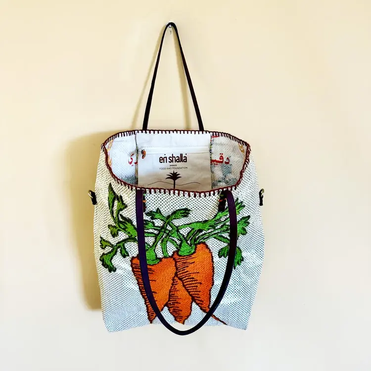 Enshallah Handgemaakte Gerecycleerde Handtas - Carrot