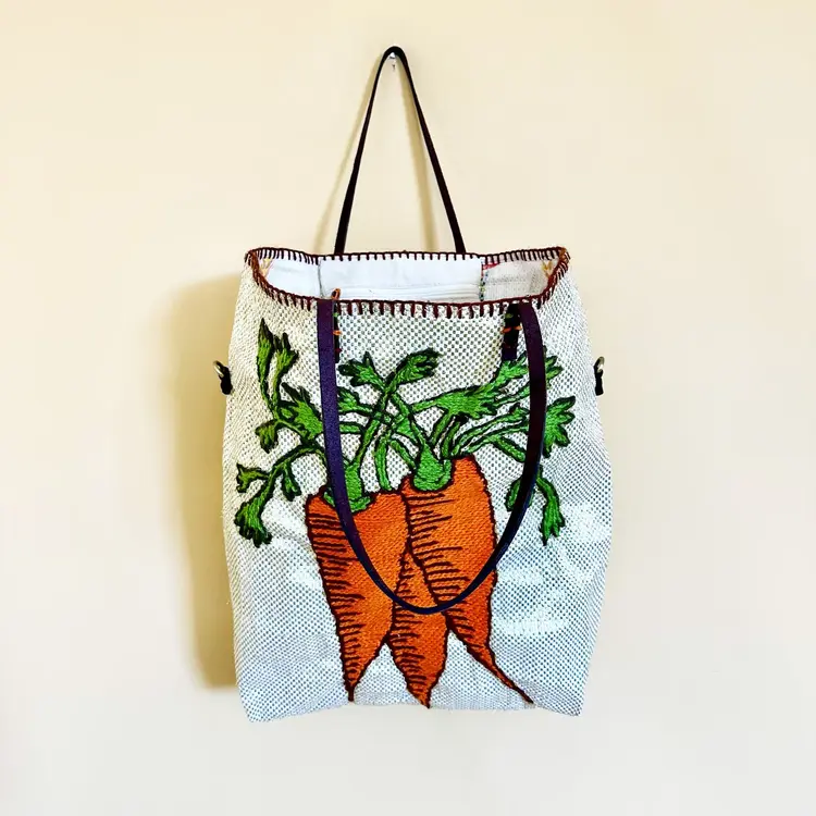 Enshallah Handgemaakte Gerecycleerde Handtas - Carrot