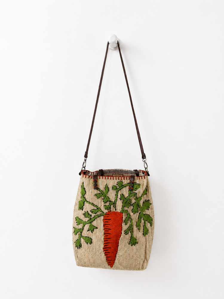 Enshallah Handmade Recycled Food Bag - Carrot