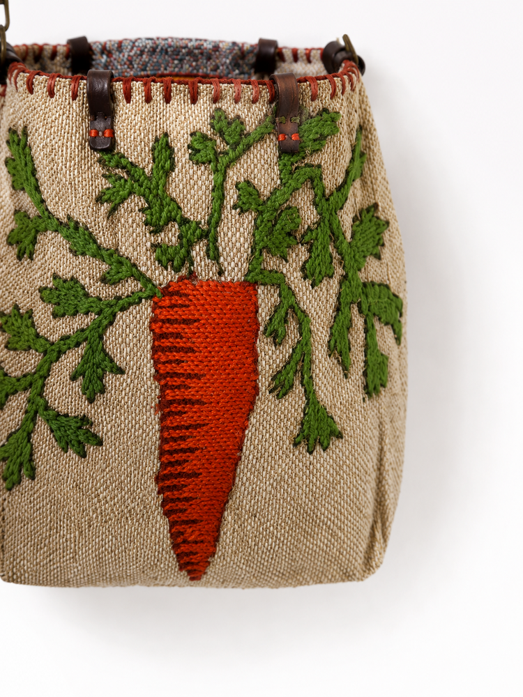 Enshallah Handmade Recycled Food Bag - Carrot