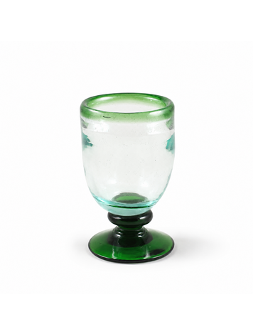 Blown Glass With Foot M - Green