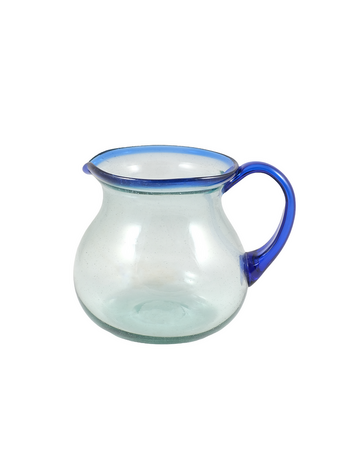 Blown Glass Jar - Blue