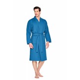 Kobaltblauwe katoenen kimono badjas van Badrock – ademend & comfortabel