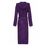 Badrock dames badjas paars met capuchon – badstof katoen