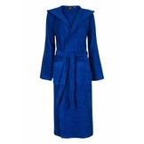 Unisex Badrock badjas kobaltblauw met capuchon – badstof sauna badjas