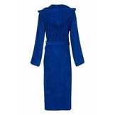 Unisex Badrock badjas kobaltblauw met capuchon – badstof sauna badjas