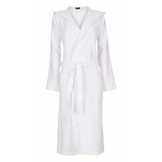 Unisex Badrock badjas wit met capuchon – badstof sauna badjas