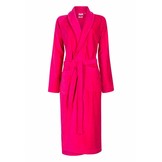 badjas dames fuchsia katoen met sjaalkraag
