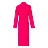 badjas dames fuchsia katoen met sjaalkraag