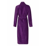 badjas dames paars katoen met sjaalkraag
