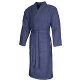 Marine blauwe katoenen kimono badjas van Badrock – unisex model