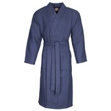Marine blauwe katoenen kimono badjas van Badrock – unisex model