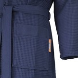 Marine blauwe katoenen kimono badjas van Badrock – unisex model