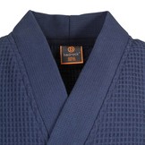 Marine blauwe katoenen kimono badjas van Badrock – unisex model