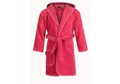 badjas kind fuchsia roze met capuchon