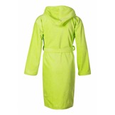 badjas kind lime katoen met capuchon