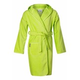 badjas kind lime katoen met capuchon
