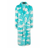 badjas kind Wolken fleece met sjaalkraag