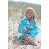 badjas kind Wolken fleece met sjaalkraag